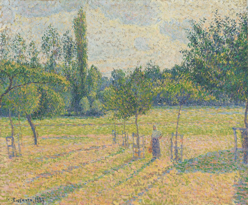 Konec odpoledne na naší louce - Camille Pissarro