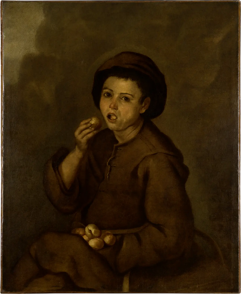 Chlapec jedící broskve - Bartolomé Esteban Murillo