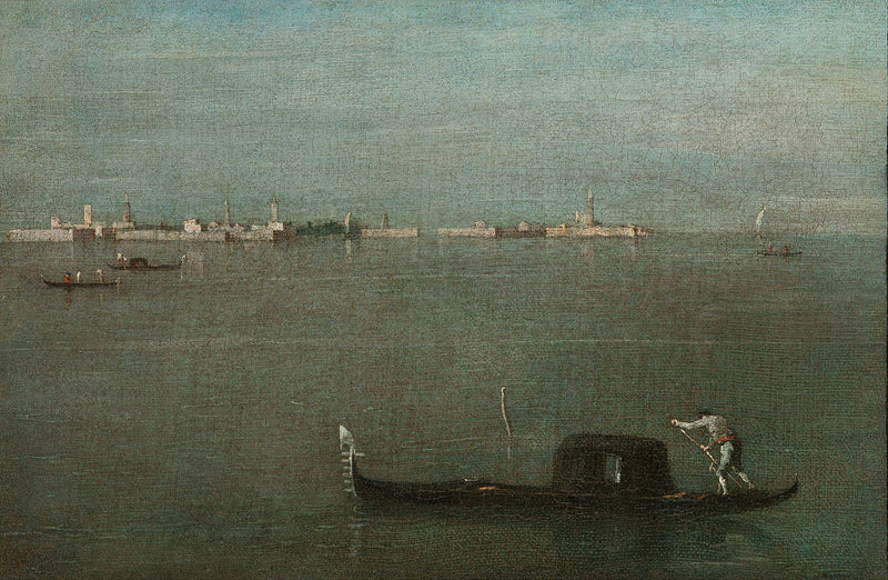 Gondoly na laguně - Francesco Guardi