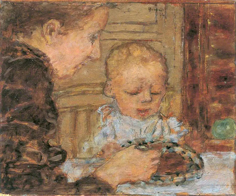 Babička a dítě - Pierre Bonnard