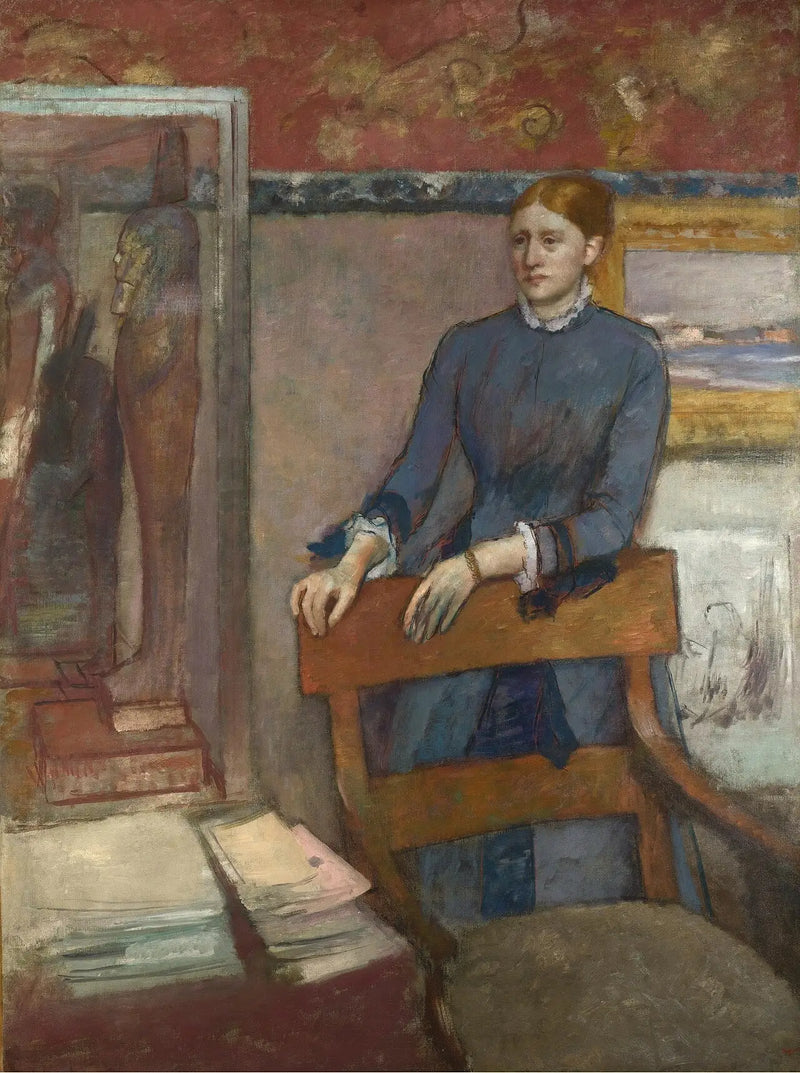 Hélène Rouart v otci kanceláři - Edgar Degas