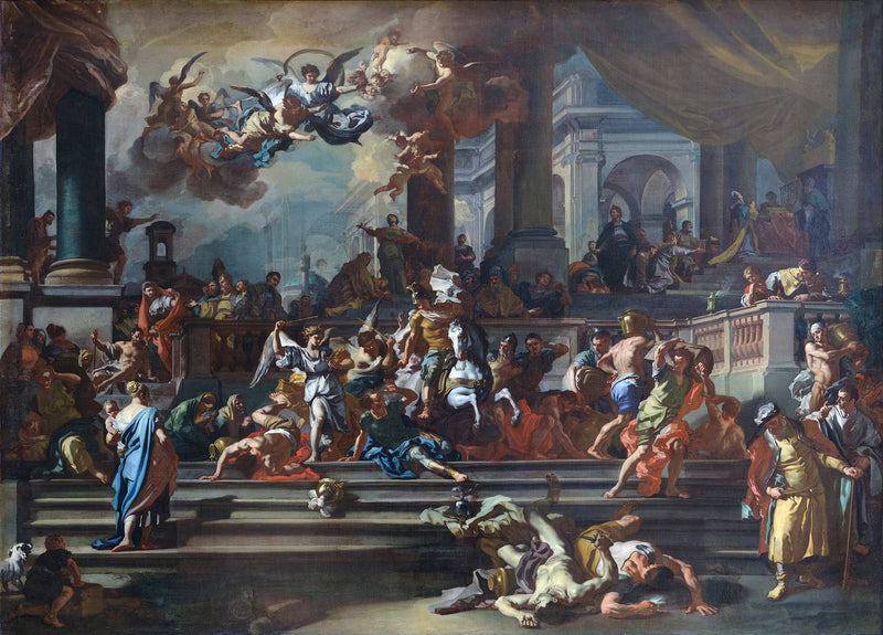 Heliodor vyhnaný z chrámu - Francesco Solimena