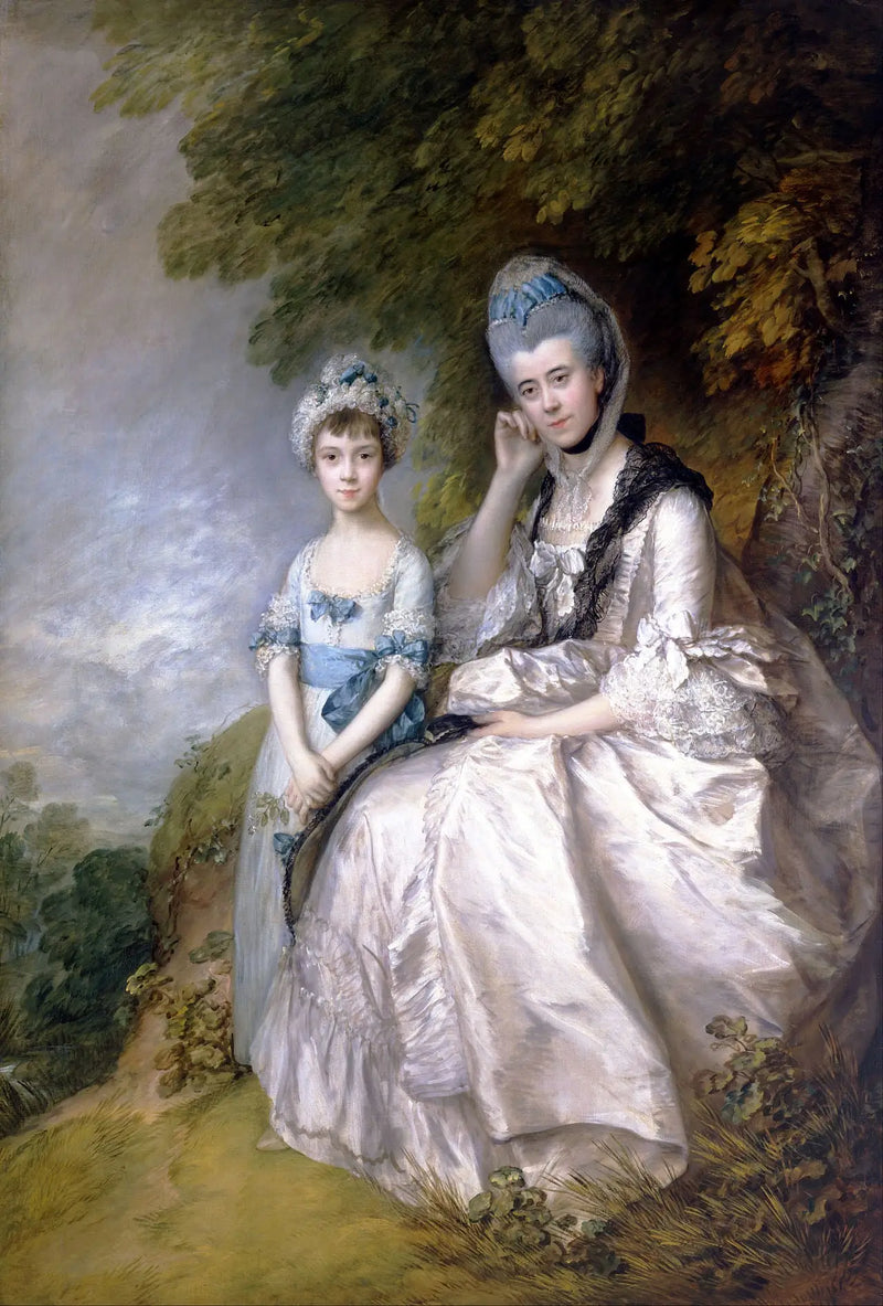 Hester, hraběnka z Sussexu, a její dcera, Lady Barbara Yelverton - Thomas Gainsborough