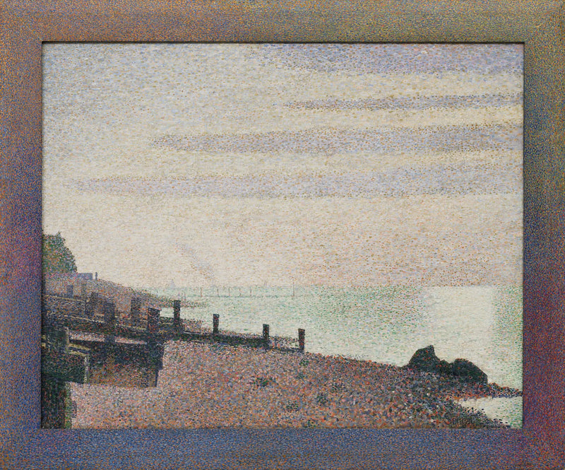 Honfleur, jednoho večera, ústí Seiny - Georges Seurat