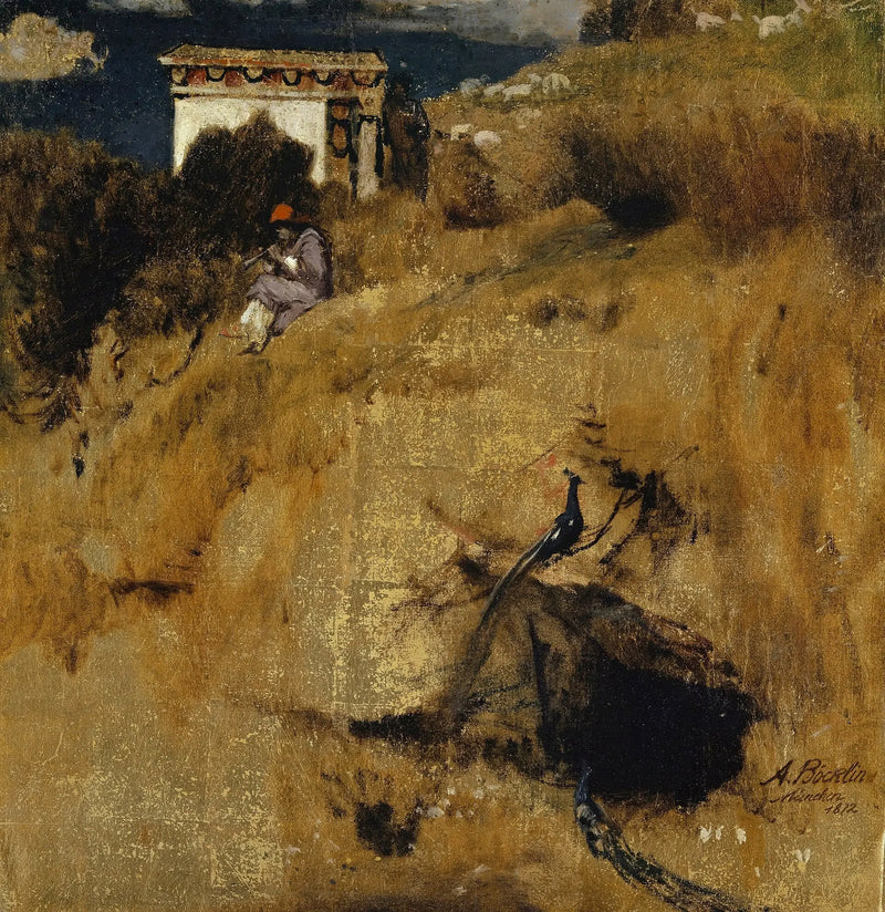 Idyla (fragment paravánu) - Arnold Böcklin