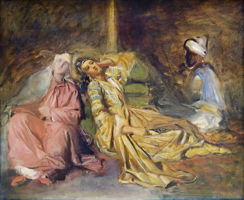 Interiér haremu - Théodore Chassériau