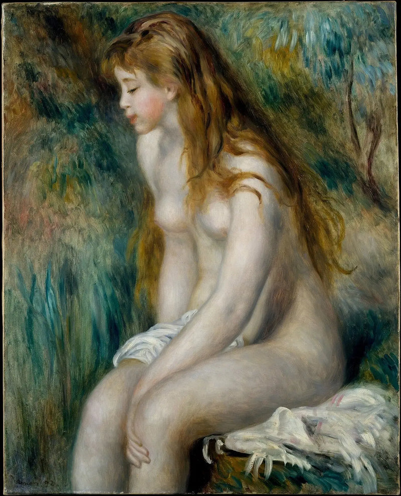 Dívka v koupeli - Pierre-Auguste Renoir