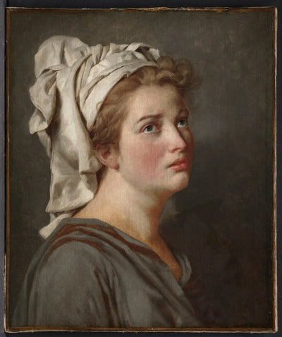 Reproduction du tableau « Jeune femme au turban - Jacques-Louis David » par Alpha Reproduction en peinture à l’huile