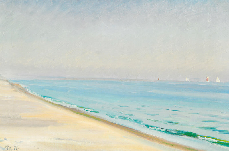 Letní den ve Skagen Senderstrand. (Michael Ancher) - Michael Peter Ancher