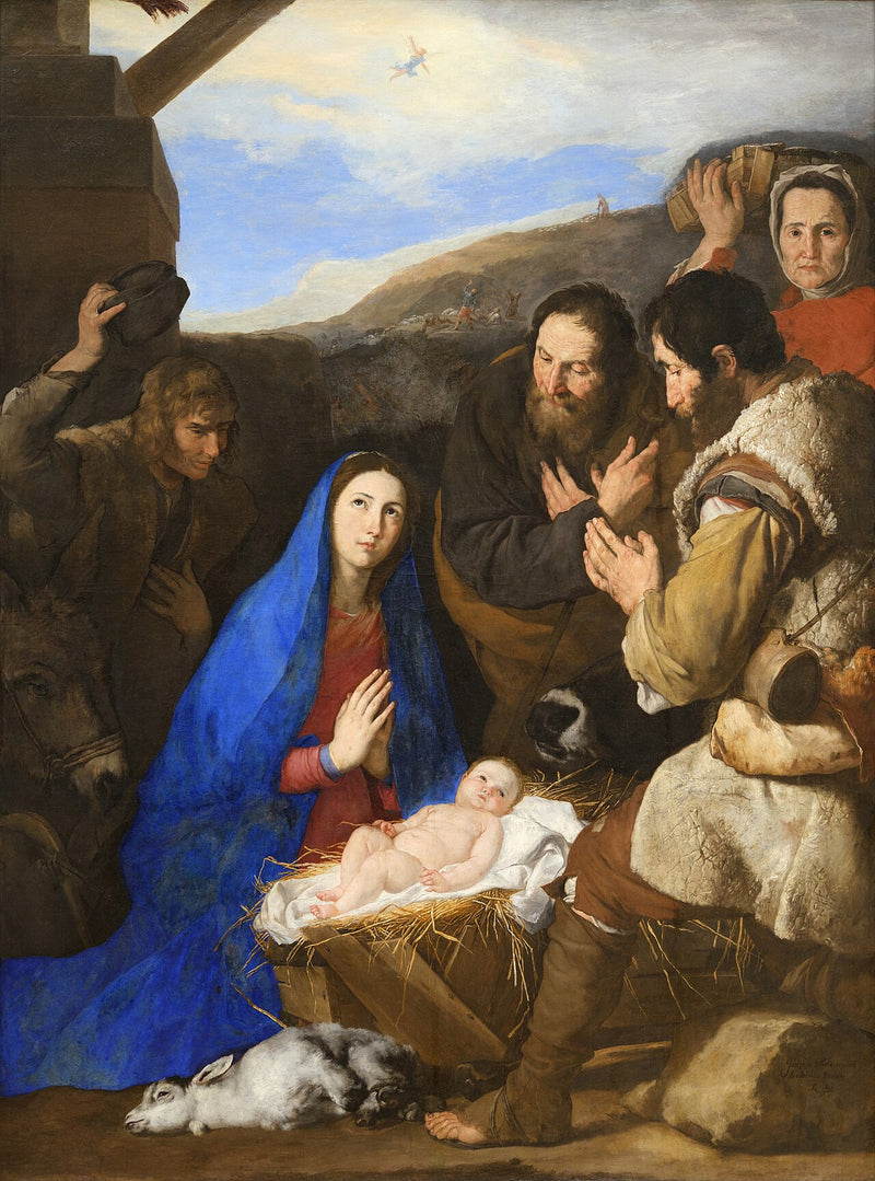 Uctívání pastýřů - Jusepe de Ribera