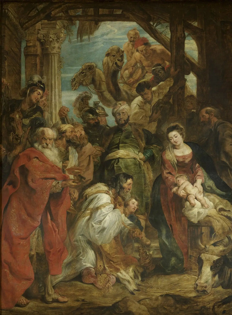 Uctívání tří králů - Peter Paul Rubens