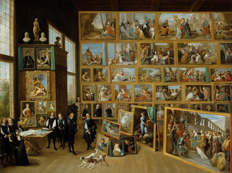 Arcivévoda Leopold-Guillaume v jeho galerii v Bruselu - David Teniers le Jeune