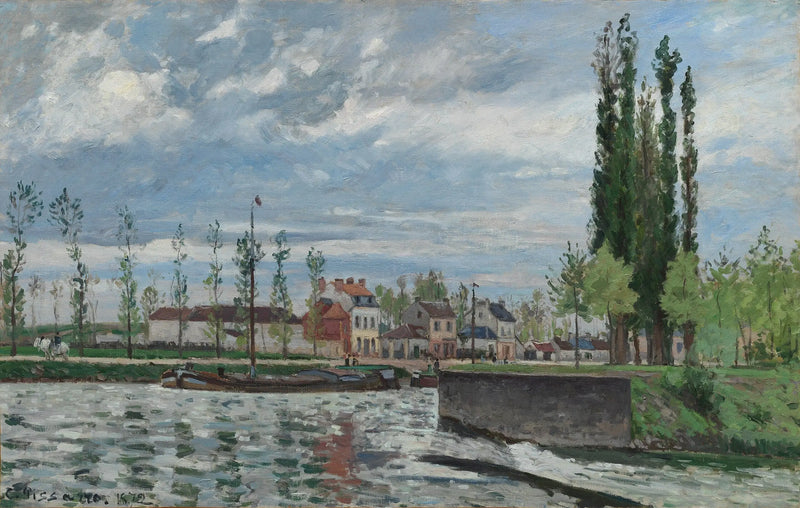 Záplava v Pontoise - Camille Pissarro