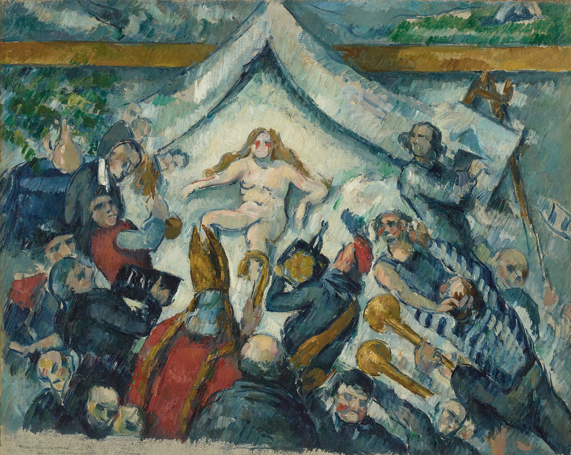 Reproduction du tableau « L'Éternel féminin - Paul Cézanne » par Alpha Reproduction en peinture à l’huile