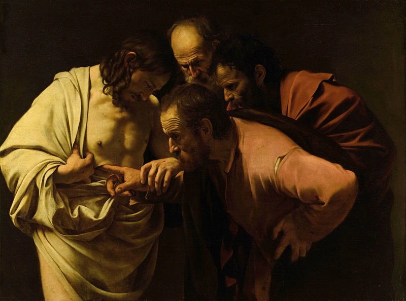 Nedůvěra svatého Tomáše - Caravaggio