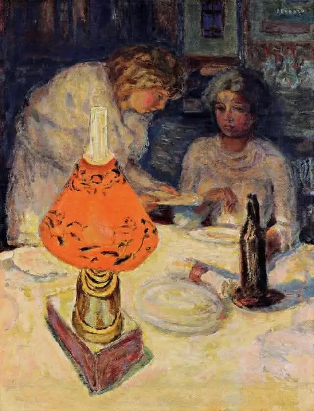 Oranžový stínítko - Pierre Bonnard