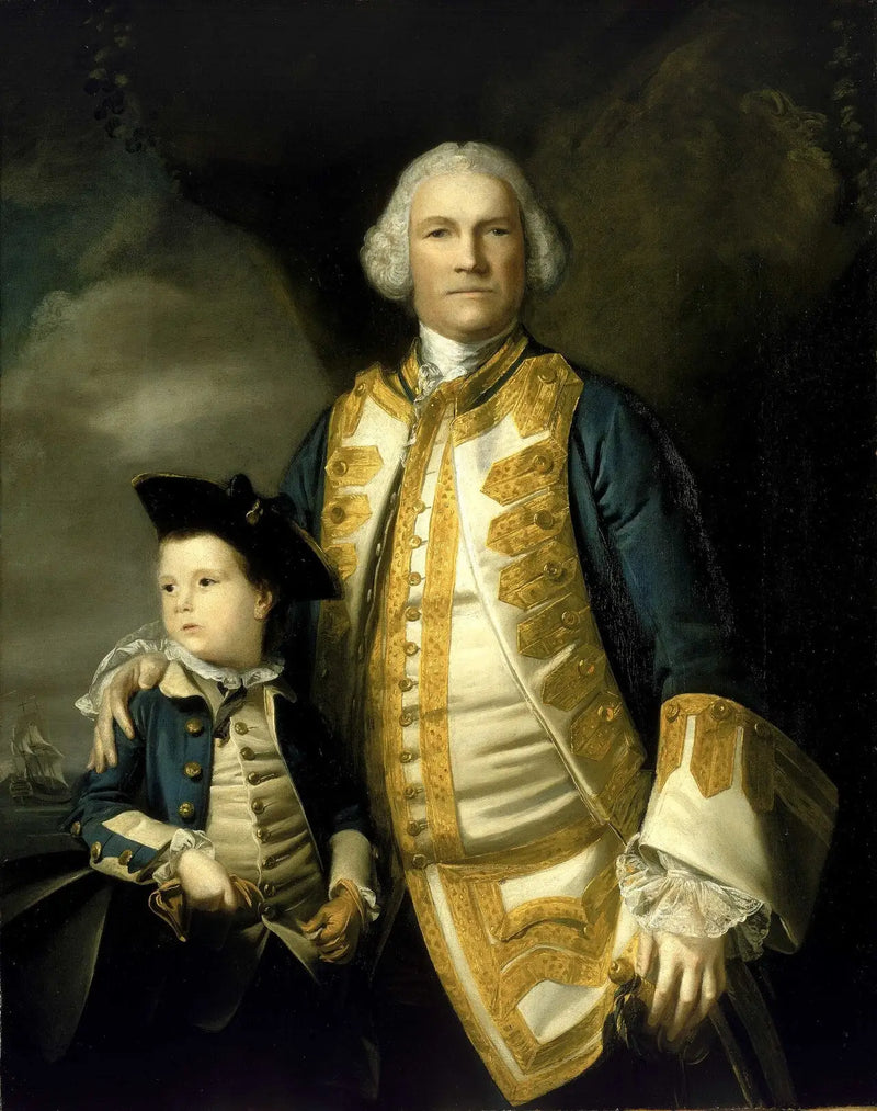 Admirál Francis Holburne, 1704-1771, a jeho syn, Sir Francis, 4. baronet, 1752-1820 - Joshua Reynolds