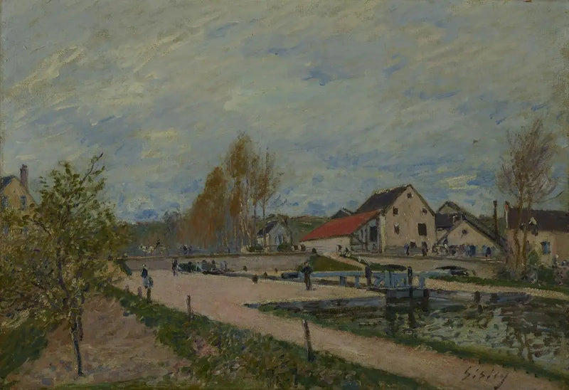 Zámek Bourgogne v Moret-sur-Loing - Alfred Sisley