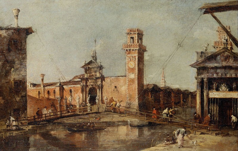 Vstup do Benátského arzenálu - Francesco Guardi