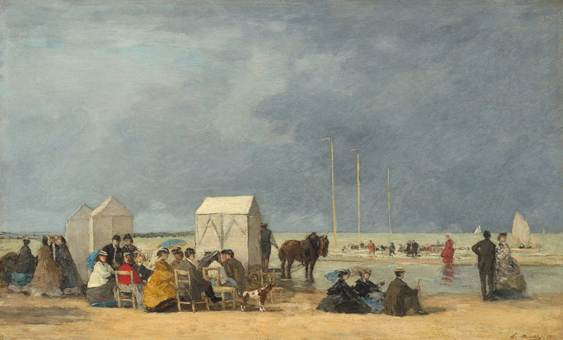 Čas na koupel v Deauville - Eugène Boudin
