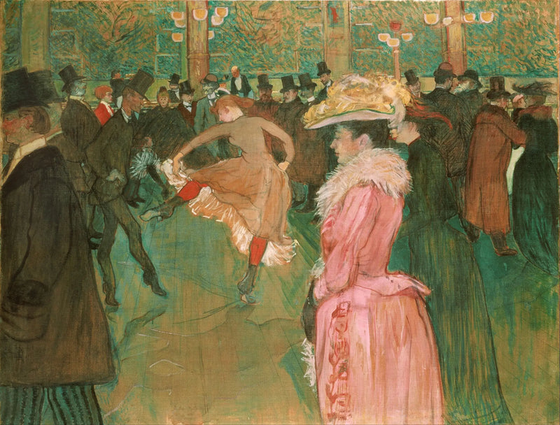 Tanec v Moulin-Rouge - Henri de Toulouse-Lautrec