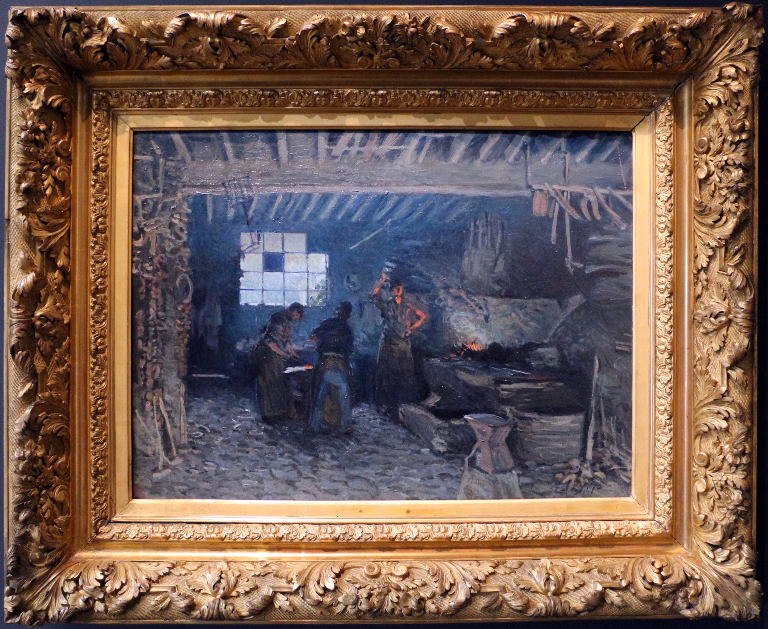 Kovářství v Marly-le-Roi - Alfred Sisley