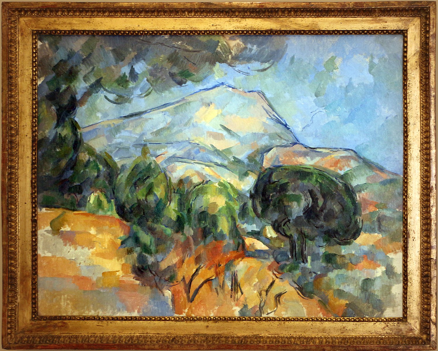 Hora Sainte-Victoire nad silnicí Tholonet (s borovicí) - Paul Cézanne