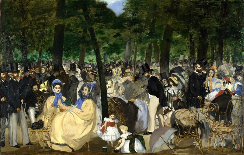 Hudba v Tuileriích - Édouard Manet