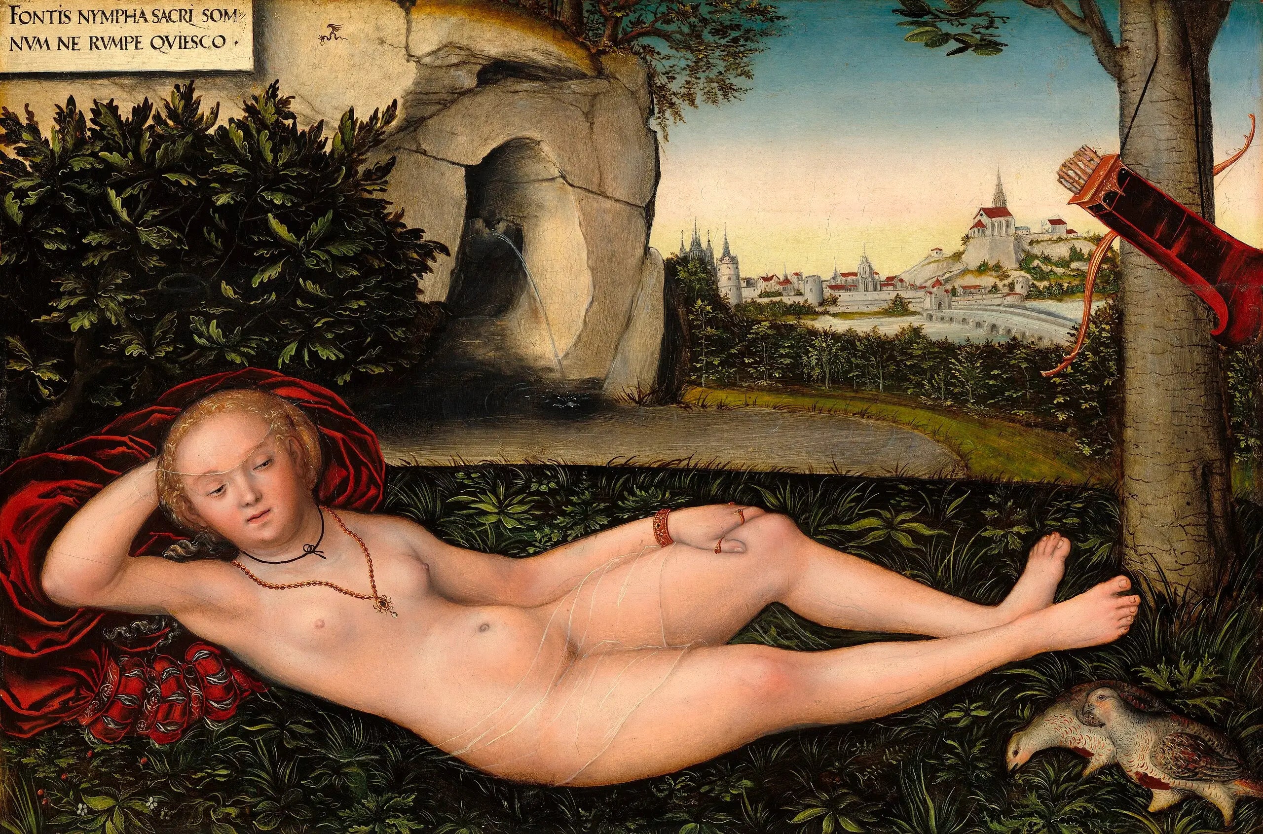 La Nymphe du Printemps - Lucas Cranach the Elder - Alpha Reproduction