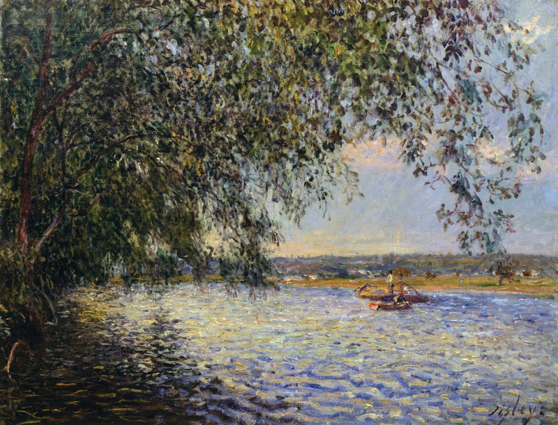 Seina v Saint Mammès - Alfred Sisley