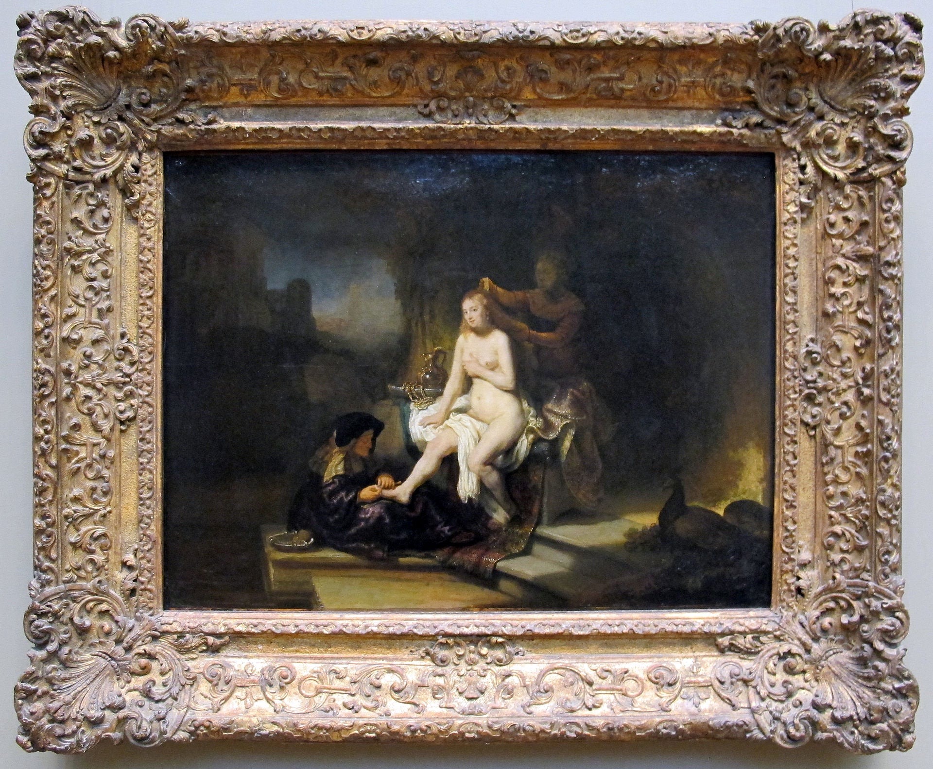Reproduction du tableau « La Toilette de Bethsabée - Rembrandt » par Alpha Reproduction en peinture à l’huile