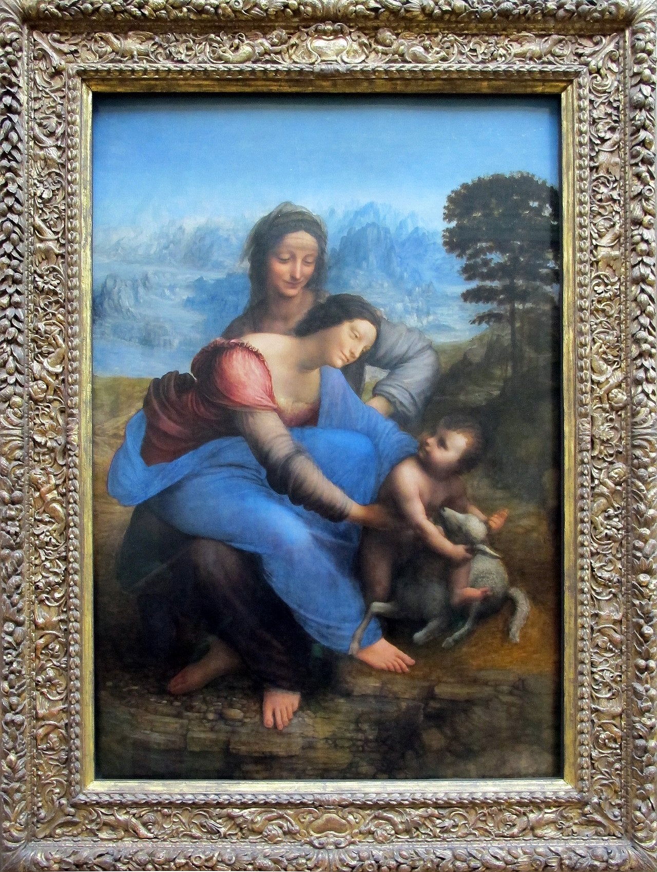 Panna Marie, Ježíšek a svatá Anna - Leonardo da Vinci
