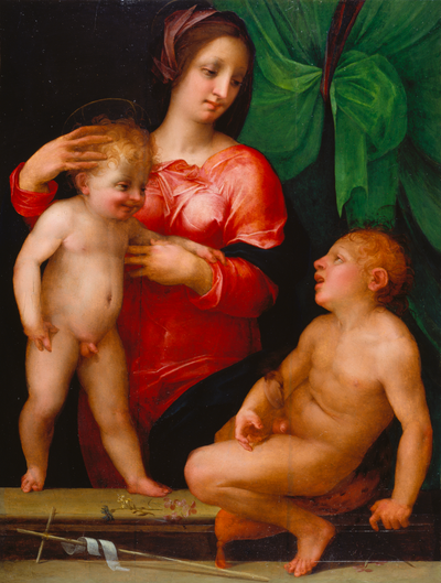 La Vierge à l’Enfant avec le petit saint Jean - Rosso Fiorentino - Alpha Reproduction