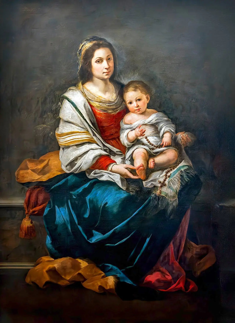 Panna Marie s růžencem - Bartolomé Esteban Murillo