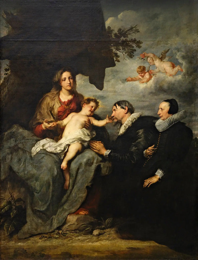 Panna s dvěma dárcy - Antoine van Dyck