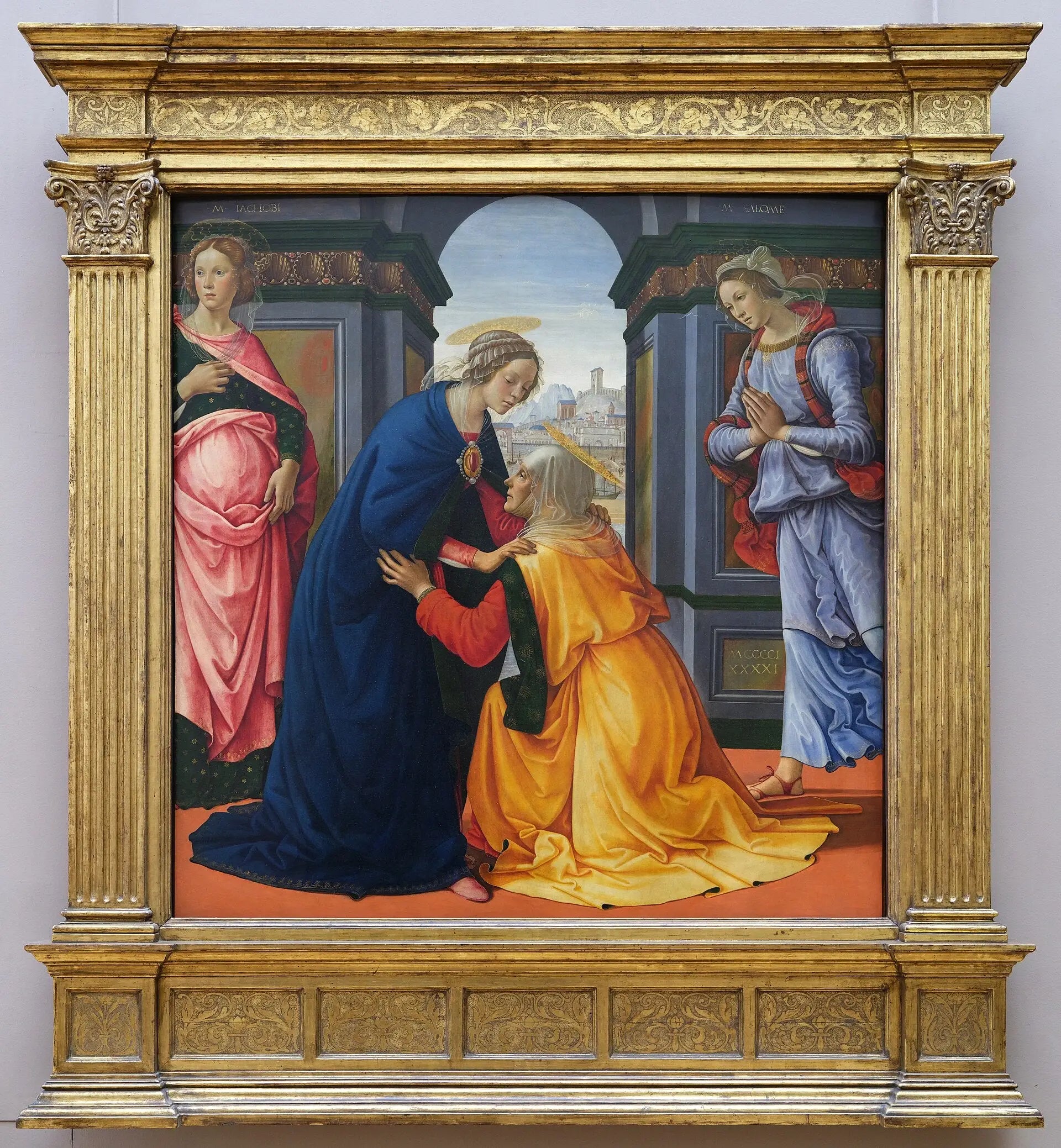 La Visitation avec Marie-Jacobie et Marie-Salomé - Domenico Ghirlandaio - Alpha Reproduction