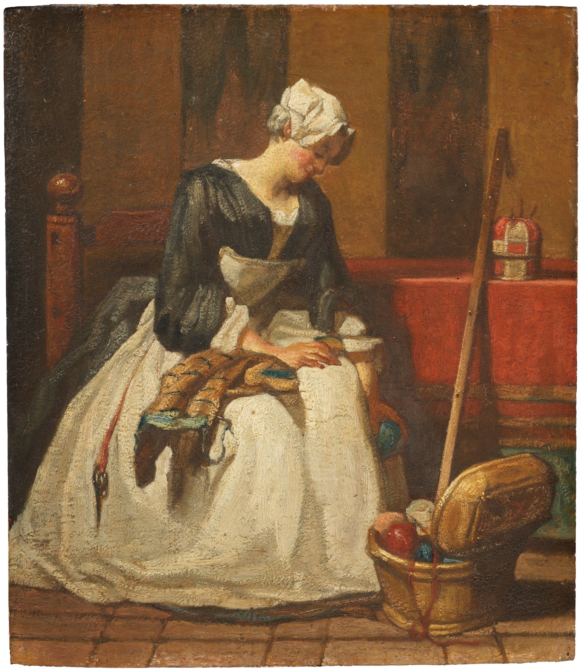 La brodeuse - Jean Siméon Chardin