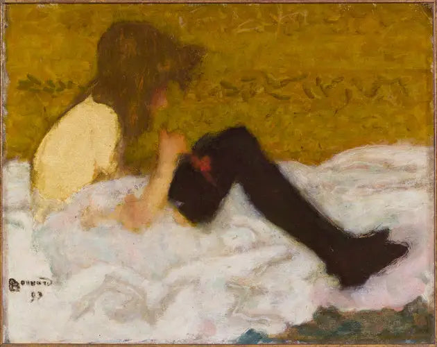 Dívka v černých punčochách - Pierre Bonnard
