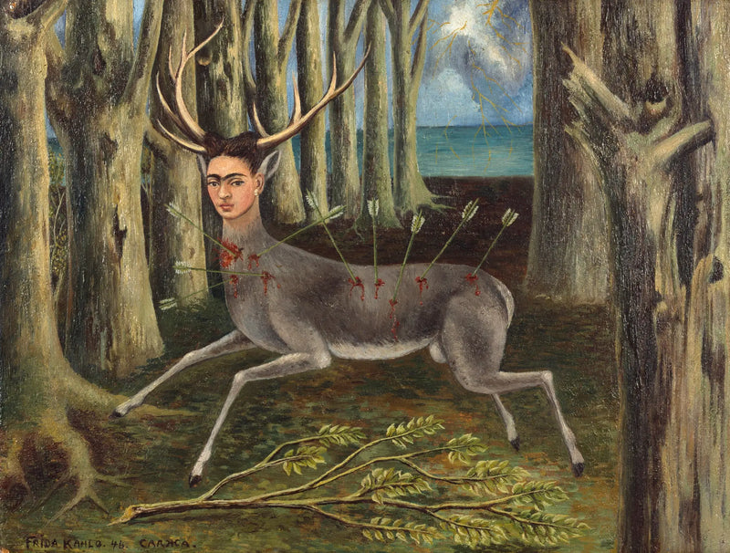 Zraněný jelen - Frida Kahlo