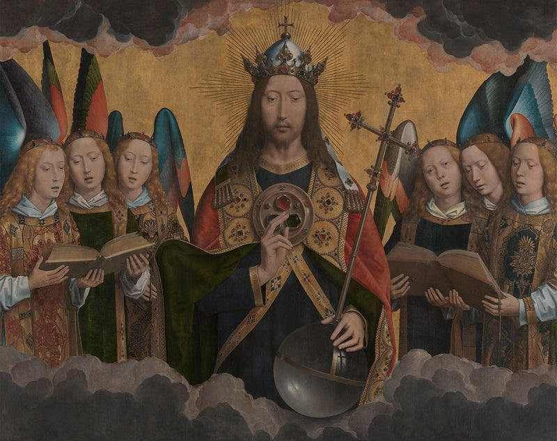 Kristus s zpívajícími anděly - Hans Memling