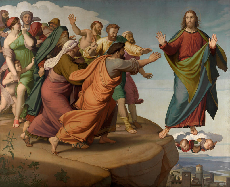 Kristus uniká farizeům - Johann Friedrich Overbeck