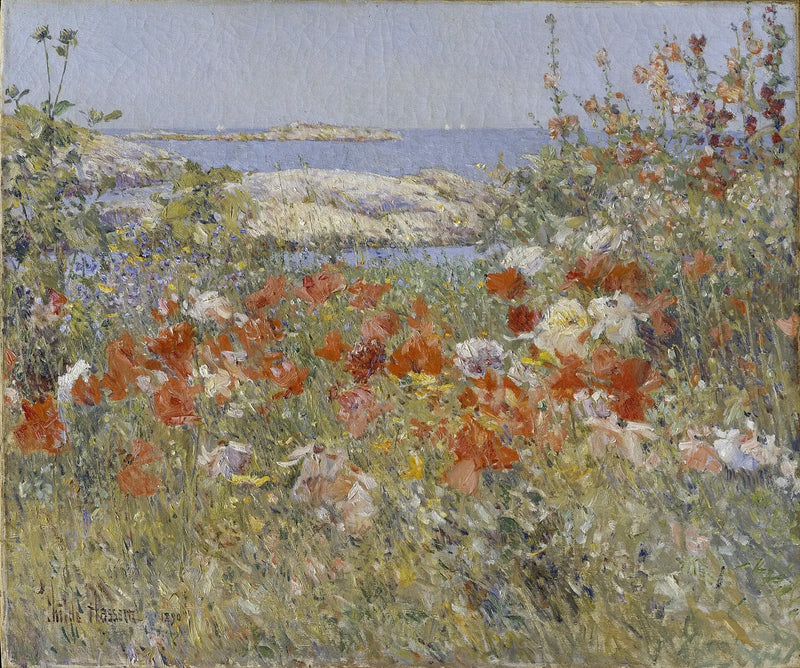 Zahrada Cecilia Thaxter, ostrovy Shoals, Maine - Childe Hassam