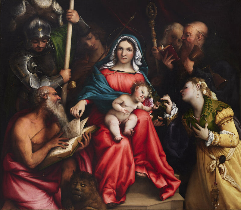 Mystická svatba svaté Kateřiny (Lotto, Řím) - Lorenzo Lotto