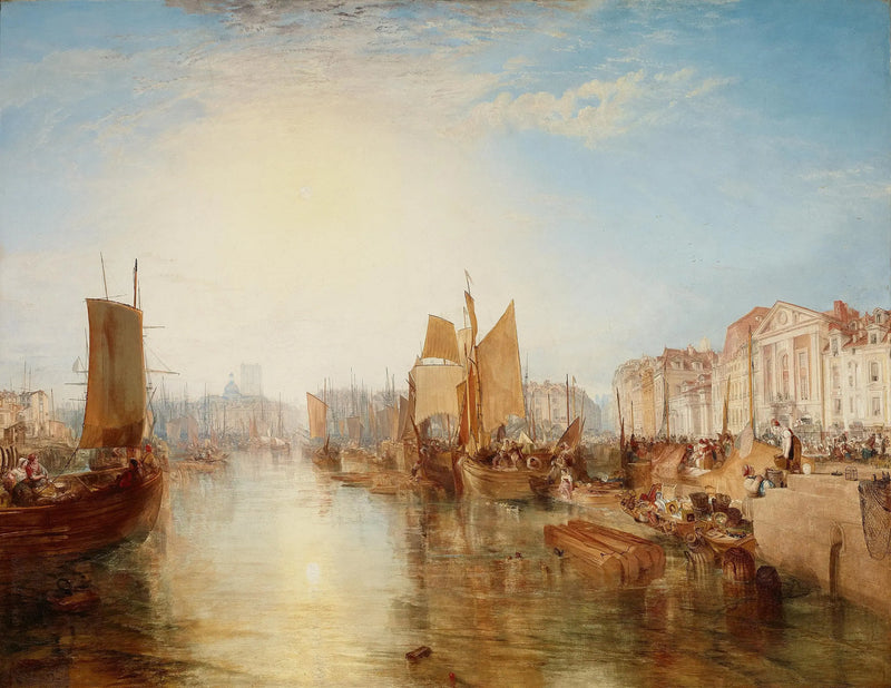 Přístav v Dieppe - J. M. W. Turner