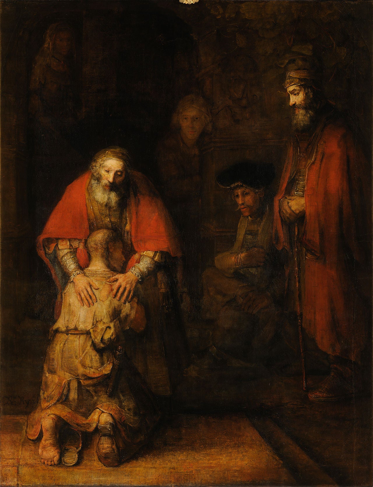 Reproduction du tableau « Le Retour du fils prodigue - Rembrandt » par Alpha Reproduction en peinture à l’huile
