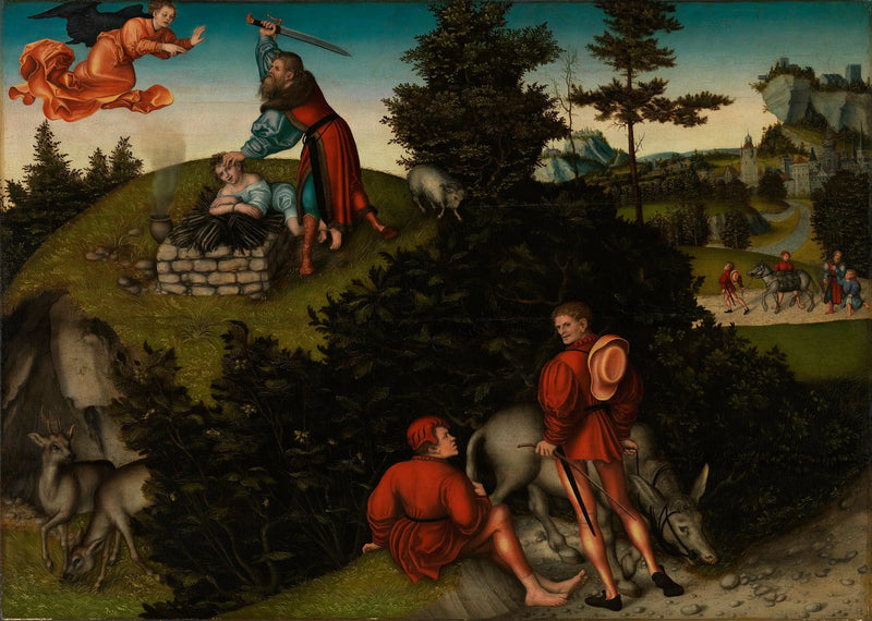 Oběť Abrahama - Lucas Cranach starší
