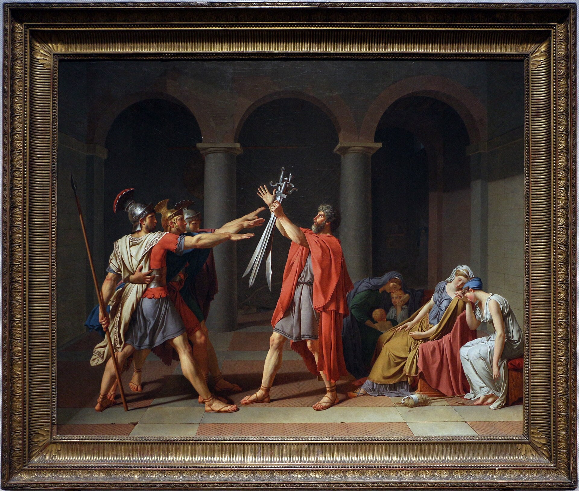 Přísaha Horatiů - Jacques-Louis David