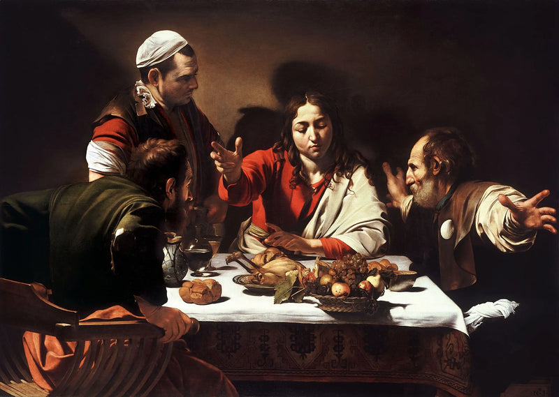 Večeře v Emauzích - Caravaggio