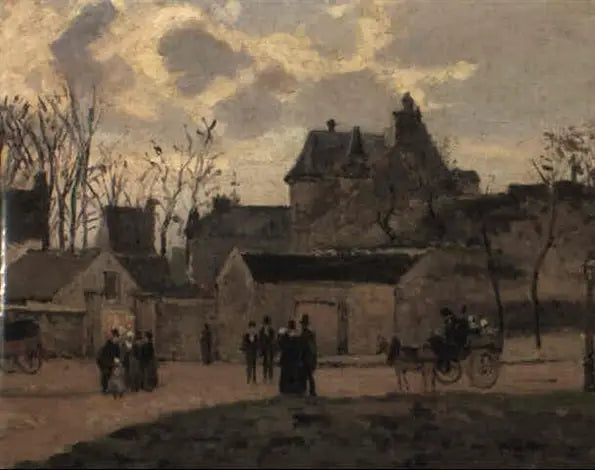 Soud v Pontoise, náměstí Saint-Louis - Camille Pissarro
