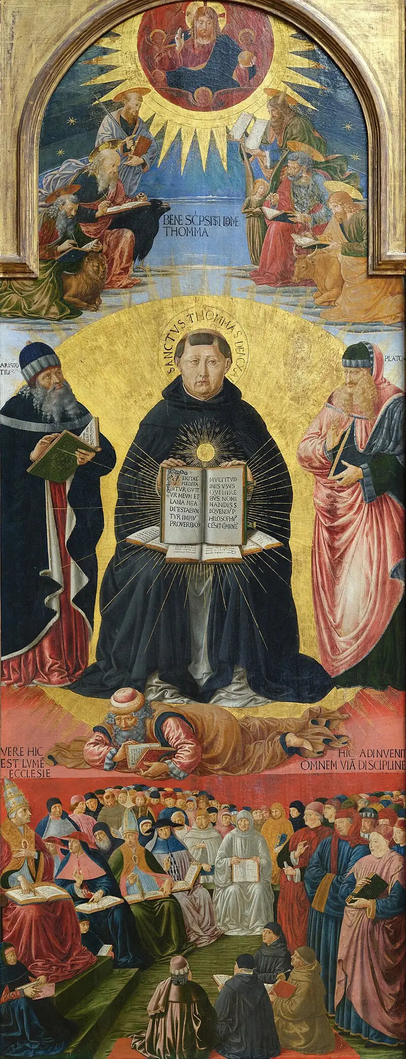 Vítězství svatého Tomáše Akvinského - Benozzo Gozzoli